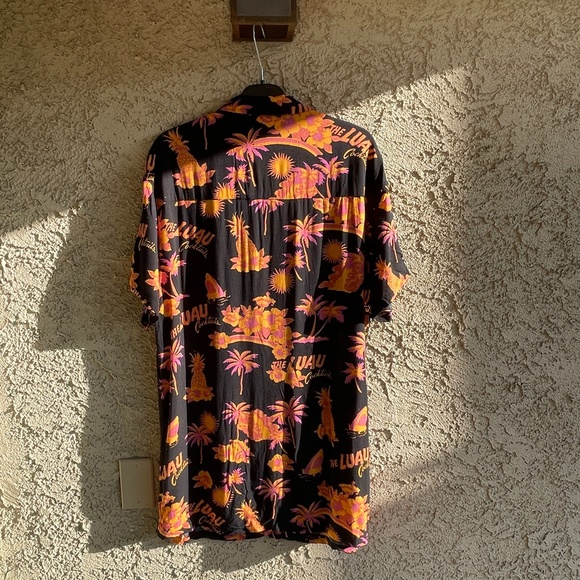 ASOS | COLLUSION Tropical Print Revere Shirt Dress US 8 M / L - Picture 2 of 9